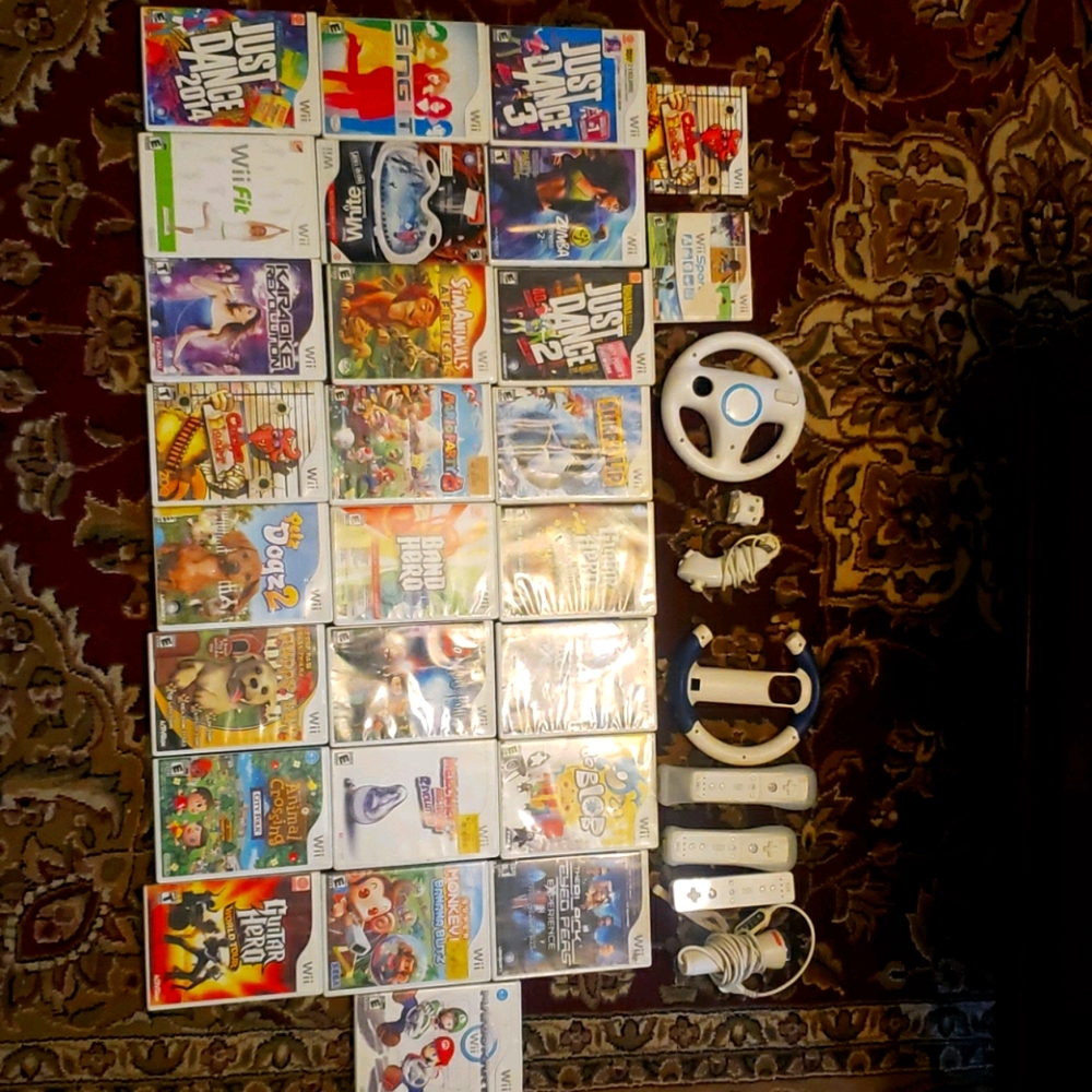 Wii games and accessories